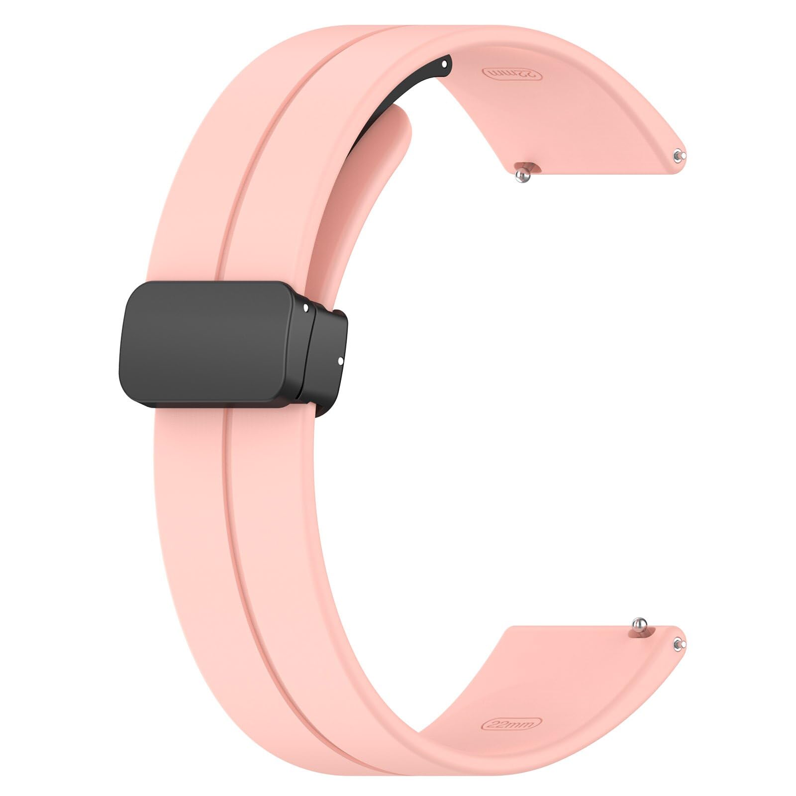 STRAPY 20mm Soft Silicone Magnet Buckle Replacement Strap Belt Band For Fastrack Reflex Play Smart Watch Straps with folding lock (Pink) (B0CLVGLQZY) Amazon Price History, Amazon Price Tracker