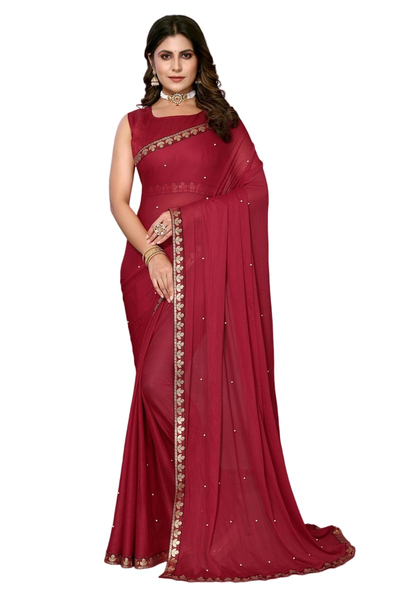 Yashika Womens Lycra Blend Saree