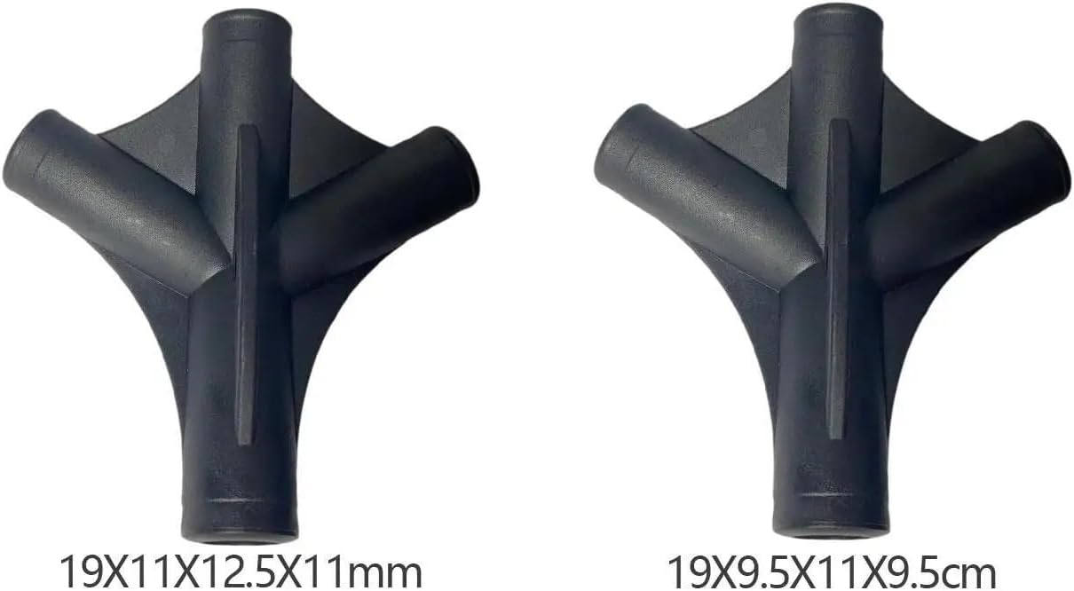 Tent Pole Connectors 5pcs 4 Way Tent Pole Connector Accessories Professional Outdoor DIY Stand Fixing for Hiking