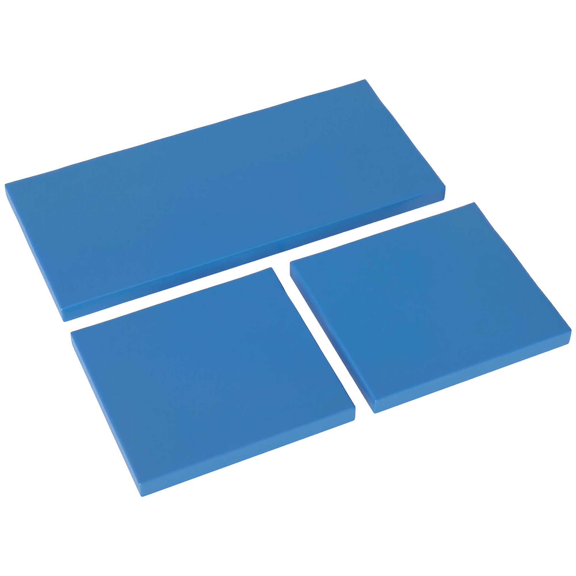 Rackhams Grey/Blue 3Pcs Rattan Garden Seat Cushions Pads For Patio Furniture, - 3 Piece