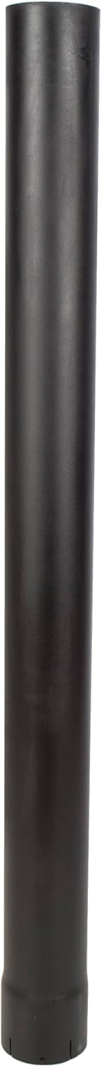 Straight End Pipe Exhaust Stack - 4" x 48" Straight Black UNIVERSAL