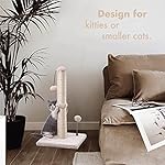 MECOOL Cat Scratching Post Premium Basics Kitten Scratcher Sisal Scratch Posts with Hanging Ball 22in for Kittens or… - Image 5