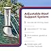 DuraVent 6DP XRB DuraPlus 6 inches Extended Roof Bracket Supports Chimney Stove Pipe for Stability, Mounting Brackets, Adjustable Legs, Metallic