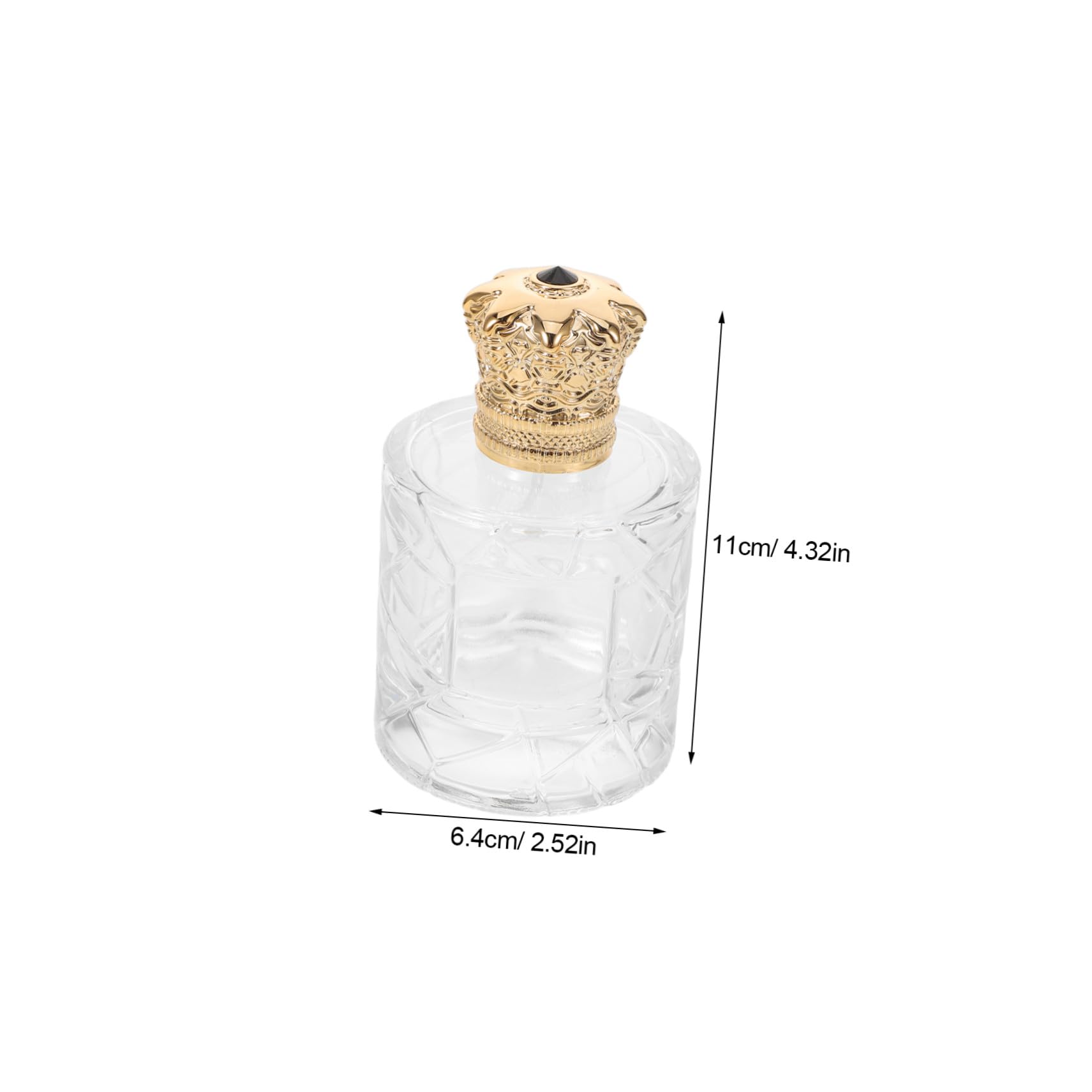 FRCOLOR Boccetta Profumo Ricaricabile 100ml in Vetro Trasparente 3 Pezzi | Atomizzatore da Viaggio, Flaconi Vuoti per Fragranze e Cosmetici, Uso Quotidiano e Make-up