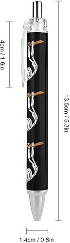 Miniatura 2 de Divertido bolígrafo retráctil con diseño de perezoso y esqueleto, tinta azul, bolígrafo de trabajo para hombres y mujeres, 1 unidad