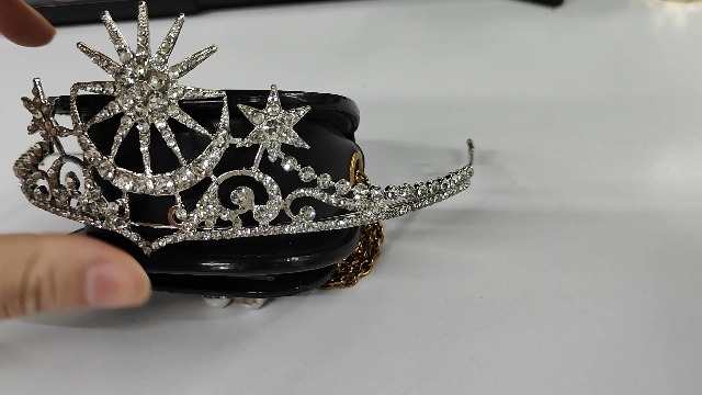 Kristallen Tiara Bruidskroon Haarstukje - Vintage Strass Hoofdband voor