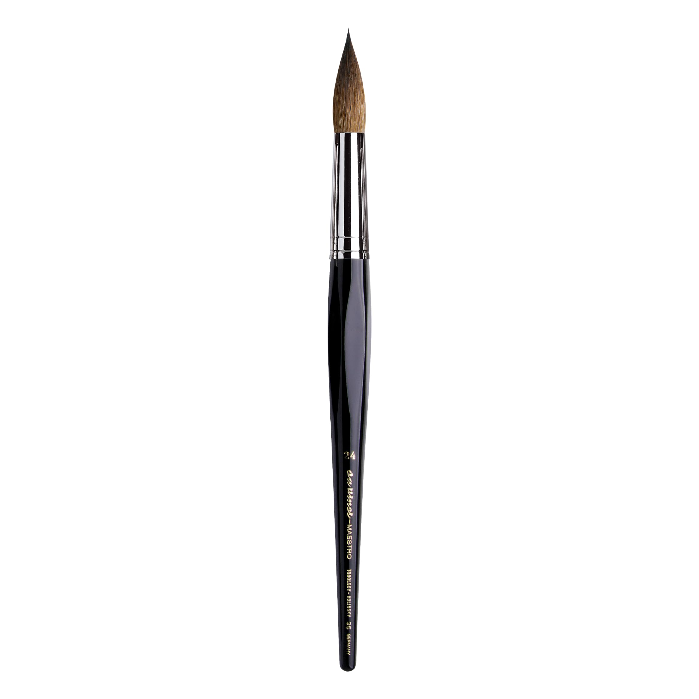 da Vinci Watercolor Series 35 Maestro Paint Brush, Round Long Taper Kolinsky Red Sable, Size 24