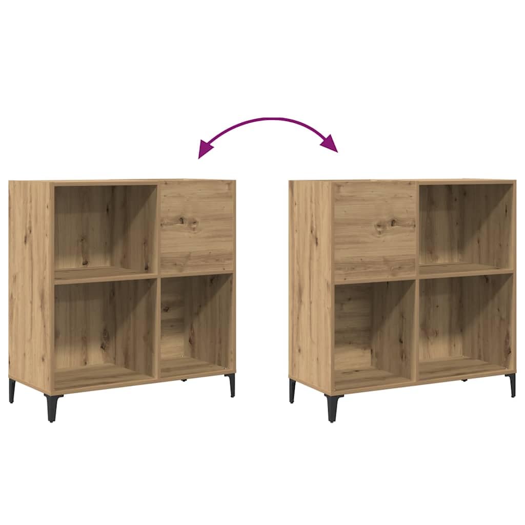 vidaXL Mobile Porta Dischi Artigianale 84,5x38x89 cm Legno Multistrato, Mobile per Giradischi, Porta Dischi, mobiletto Porta vinili