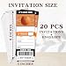 heiyihe Birthday Invitations for Boys, Basketball Birthday Party Decorations, Sports Birthday Invite with Envelopes for Boys Girls, Party Favor Supplies (3×8 inch)-A04