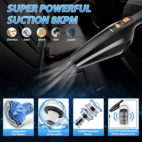 Herrontown 21 Pcs Car Detailing Kit Interior Cleaner, Car Cleaning Kit With High Power Handheld Vacuum, Auto Detailing Brush Set, Windshield Cleaning Tool, Car Washing Kit For Exterior Wheels #TOP1