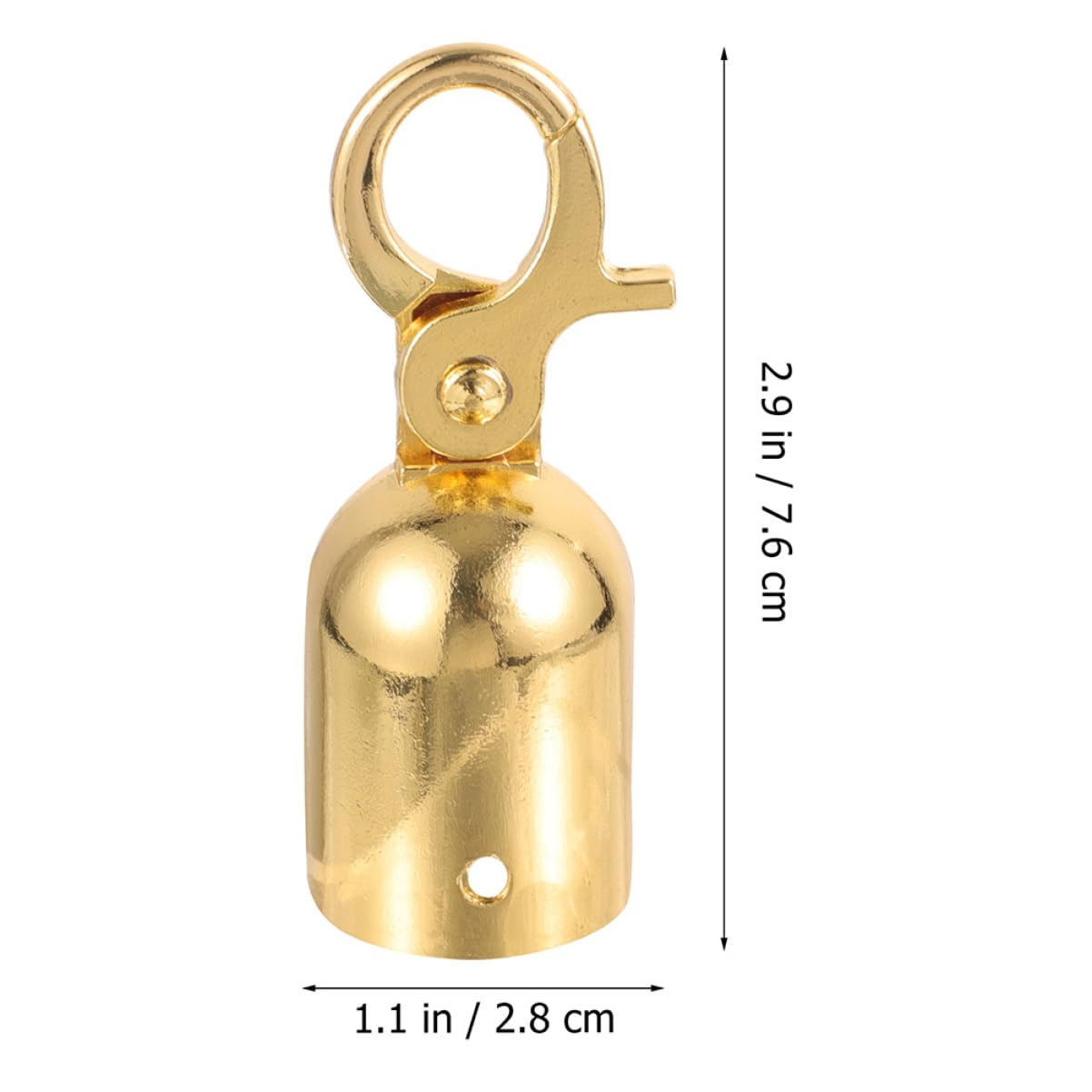 ORFOFE 12 piezas Tapa Final de Cuerda de Inoxidable con Mosquetón Conectores de Cuerda para Barandillas y Stanchions de Plateadas Doradas Accesorios para Eventos y Centros Comerciales