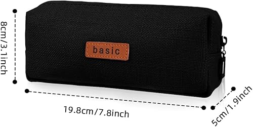 Miniatura 7 de iSuperb Estuche pequeño para lápices, lindo soporte para bolígrafo, organizador estético para niños, niñas, niños, estudiantes, suministros