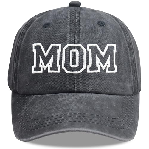 Image of HHNLB Funny Mama Hats for Women, Adjustable Cotton Mom Embroidered Baseball Cap