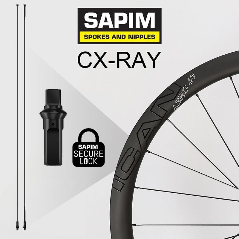 Miniatura 5 de ICAN AERO(Plus) Disco de 1.575 in1.969 in 47.80 oz48.75 oz49.38 oz50.44 oz Carbon Road Bike Wheelset 700C Freno de disco 0.722 in0.906 in Ancho