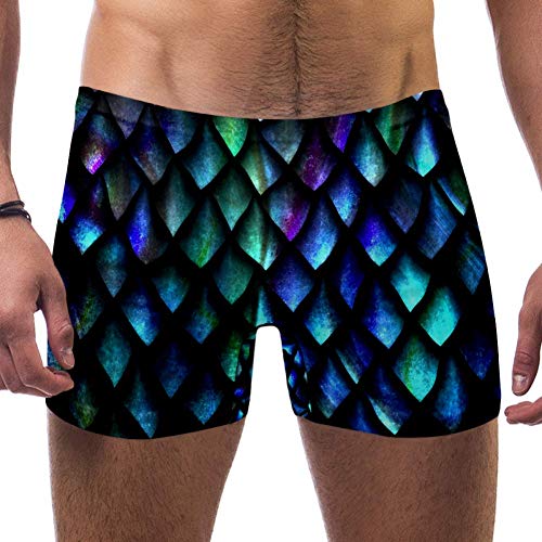 LORVIES Dragon Scales Peau de reptile Hommes Boxer de natation Short Coupe carrée Short Maillot de bain à séchage rapide Taille S - - L Cover