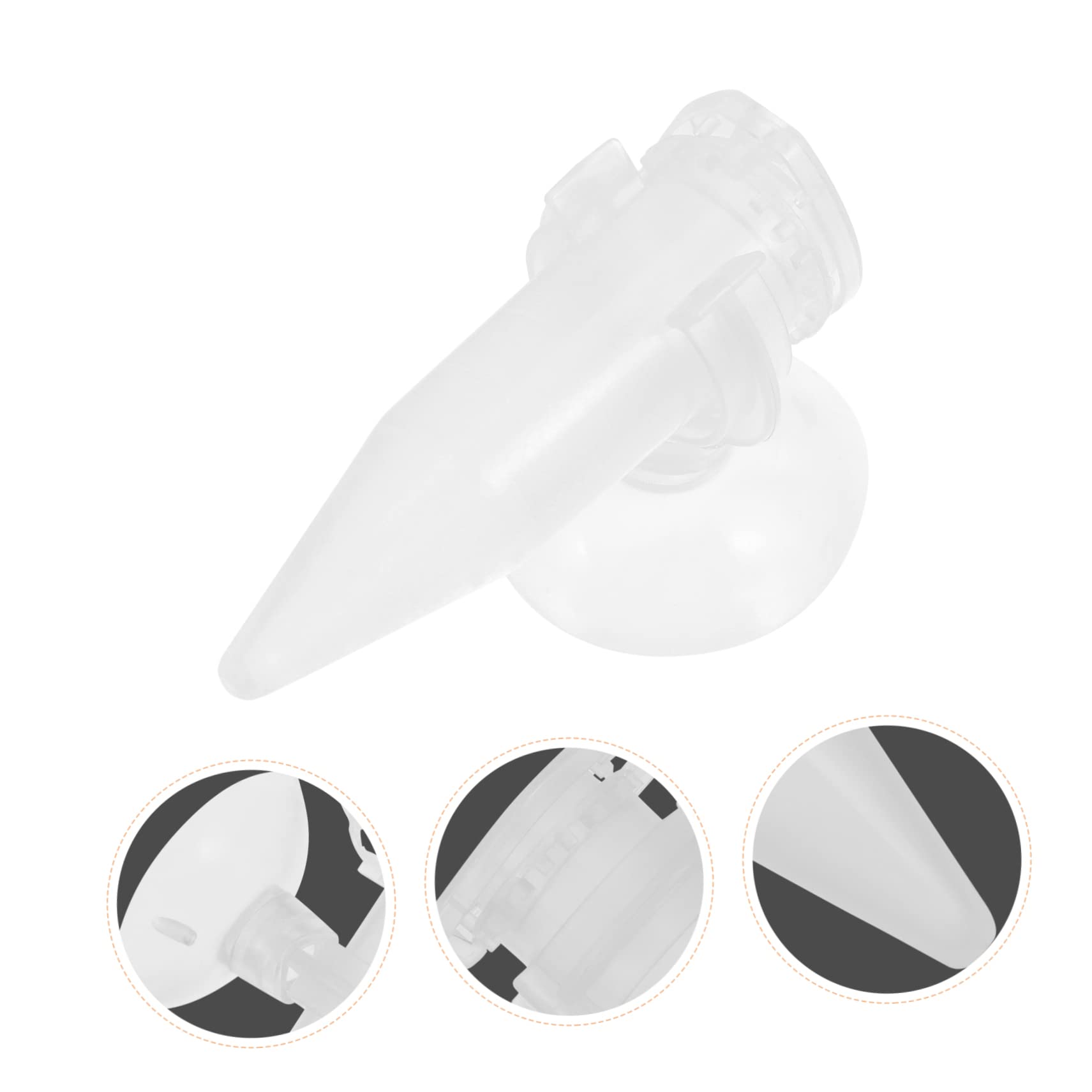 Mipcase 15piezas Alimentador Automático De Camarones con Tubo y Ventosa para Acuario Diseño Transparente y Fácil De Limpiar para Peceras y Cría De Peces