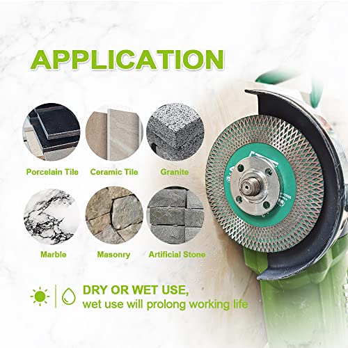 Fachlich Tile Saw Blade 5" Diamond Blade 125Mm For Cutting And Grinding Ceramic Tile Porcelain Marble Granite #TOP3