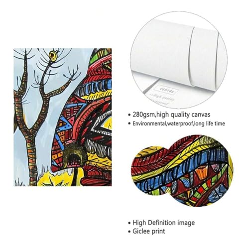 Graffiti Toile Art Peintures Rétro : la solution pour un mur terne