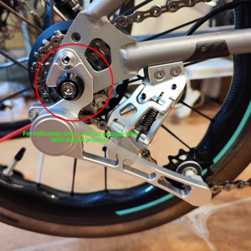 Tensor de cadena de aluminio mecanizado para Brompton P Line con guiado de alta precisión 7