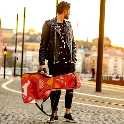 Housse guitare acoustique imperméable et matelassée à poches multiples - 6