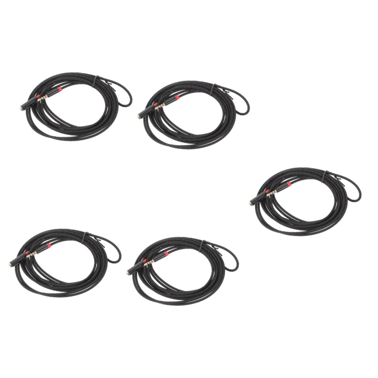 PartyKindom 5pezzi Prolunga Audio Stereo Maschio-femmina Cavo Extension Leggero e Compatto Per Cuffie e Dispositivi Resistente All Usura e Compatibile Con Computer