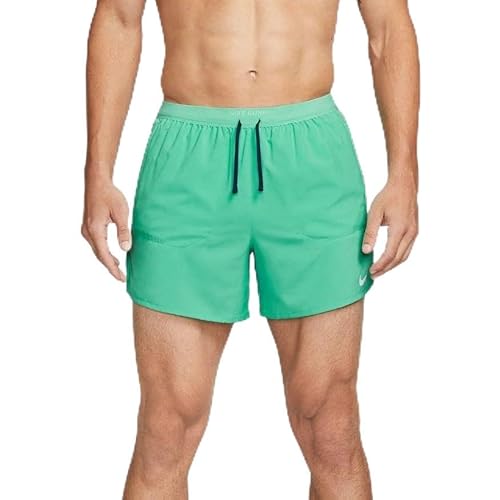 Nike Dri-FIT Stride Men's 7" Brief-Lined Running Shorts (as1, Alpha, xx_l, Regular, Regular, Light Menta/Midnight Navy, Regular Fit)