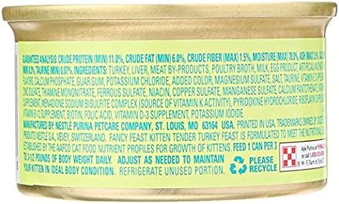Purina Fancy Feast Tender Turkey Feast Wet Kitten Food, 3 OZ