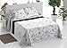 Mila Rosa ForenTex - Colcha Boutí, (M-Reine), Reversible, Cama 105 cm, 200 x 260 cm, 1 Funda cojín 50 x 70 cm, 220 gr/m2 (Relleno Ligero 80gr/m2)