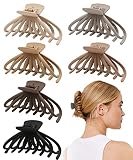 Hair Clips for Women, 4.7" Extra Large Neutral Hair Claws Clips for Thick Thin Hair, Matte Jumbo Str