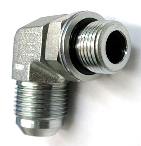 AF 9059-08-06 - 1/2 Male JIC (3/4''-16 Threads) X 3/8 Male BSPP (.657''-19 Threads) 90 With O-Ring