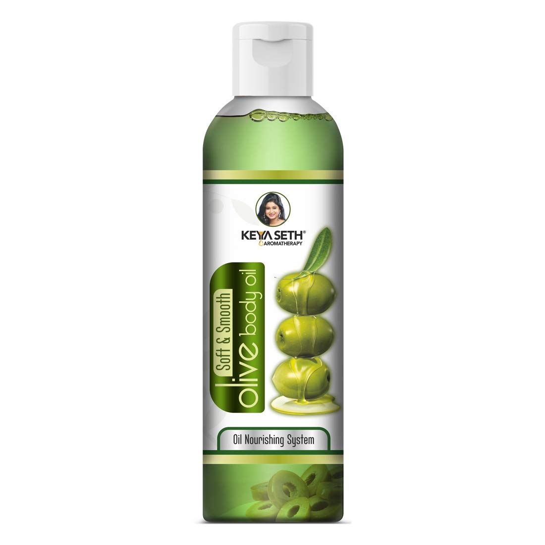 Keya Seth Aromatherapy Soft & Smooth Body Oil, Quick Absorbing Non-Sticky Nourishment for Hair & Skin, Daily Use After Bath Massage Oil for Men & Women Enriched with Pure Olive & Essential Oils 200ml