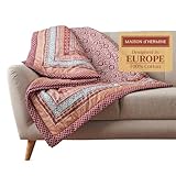 Maison d' Hermine Throw Blanket for Couch Lightweight Soft Warm Breathable Cotton Throw Blankets for Bed Girls Boys Women Men Gifts Sofa Travel Living Room Chair Bedding (50'x60', Fair Isle)