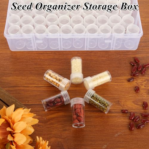 Image of 2Pack 60 Diamond Painting Storage Containers Plastic Bead Organizer Box with Label Sticker, Diamond Art storage Clear Bead Storage Containers Accessories for Seeds Sewing Craft Glitter Rhinestones
