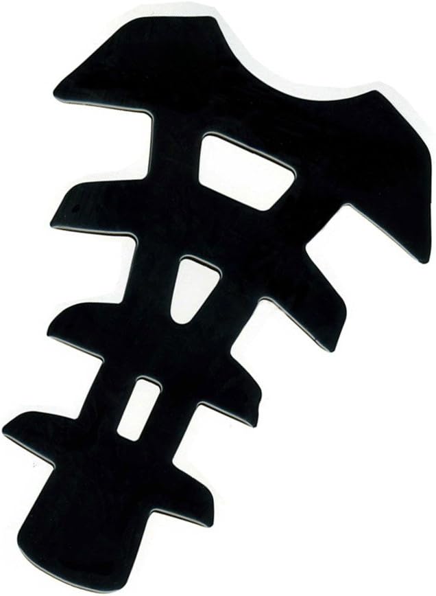 Motorcycle Parts Black Skeleton Glossy PVC Vinyl Tank Pad