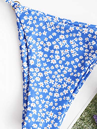 Zaful Women's Ribbed O-Ring String Bikini Swimsuit Cheeky Thong Swimwear Two Pieces Bathing Suit #TOP2