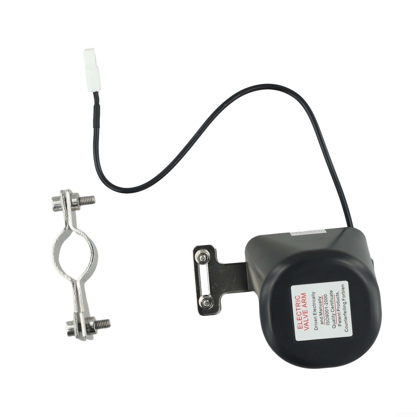 Vanne de manipulation de canalisation de gaz automatique électrique 12 V Vanne d'arrêt DN15 DN20 DN25 pour alarme de gaz/eau (avec clip réglable)