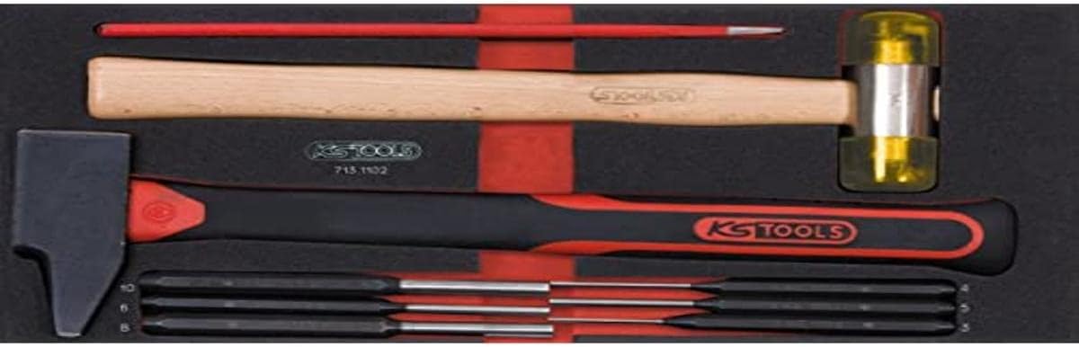 KS Tools 713.1102 Module of 9 Impact Tools Fibreglass Handle
