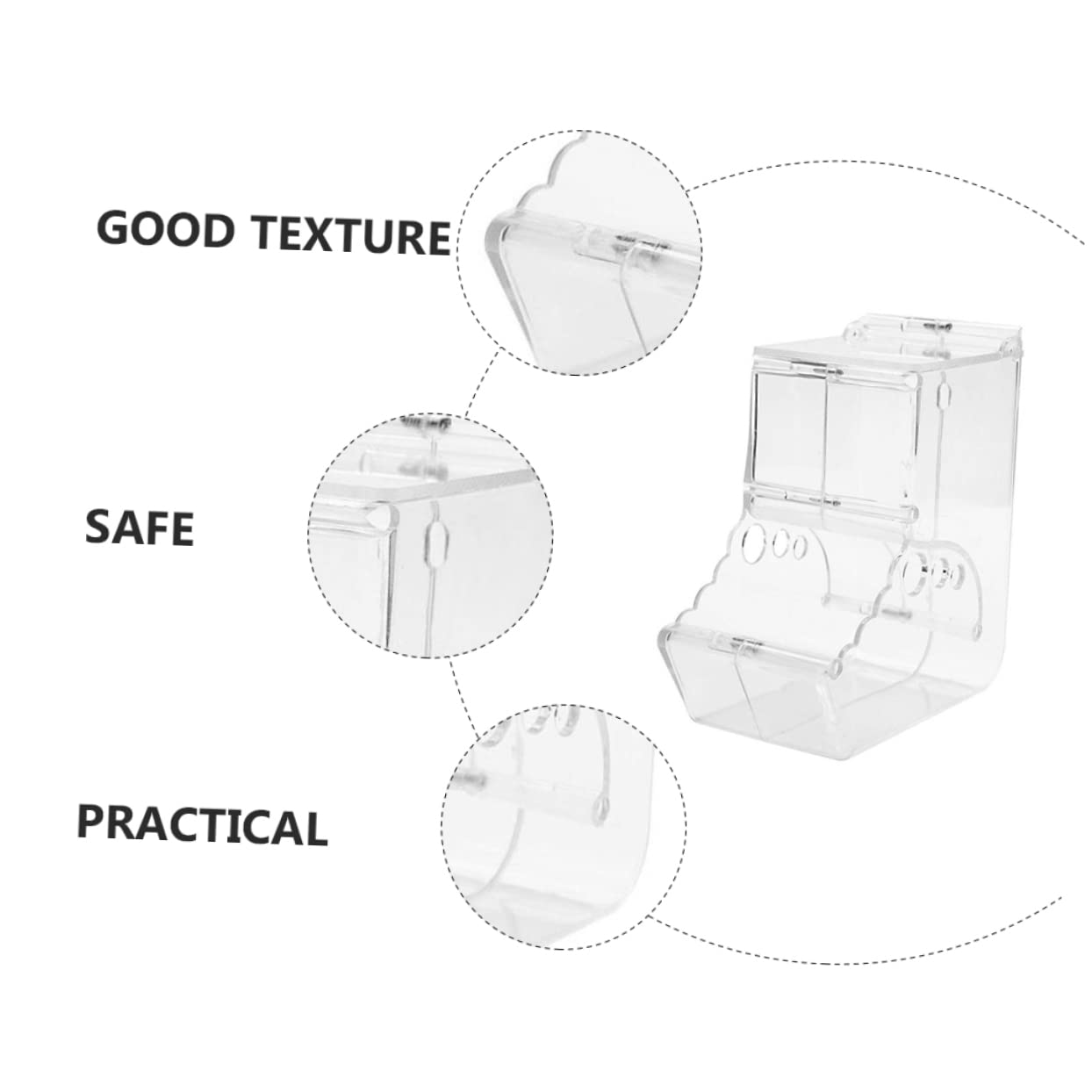 DOITOOL 2stücke Automatischer Hamster Futterspender Transparente Futterstation Für Kleintiere Für Hamster Meerschweinchen Andere Haustiere Sicher Einfach Zu Reinigen Zu Installieren