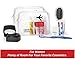 Cableinthebay TSA Approved Clear Travel Toiletry Bag-Quart Sized with Zipper-Airport Airline Compliant Bag/Bottles-Men's/Women's 3-1-1 Kit+Travel (2 PACK)