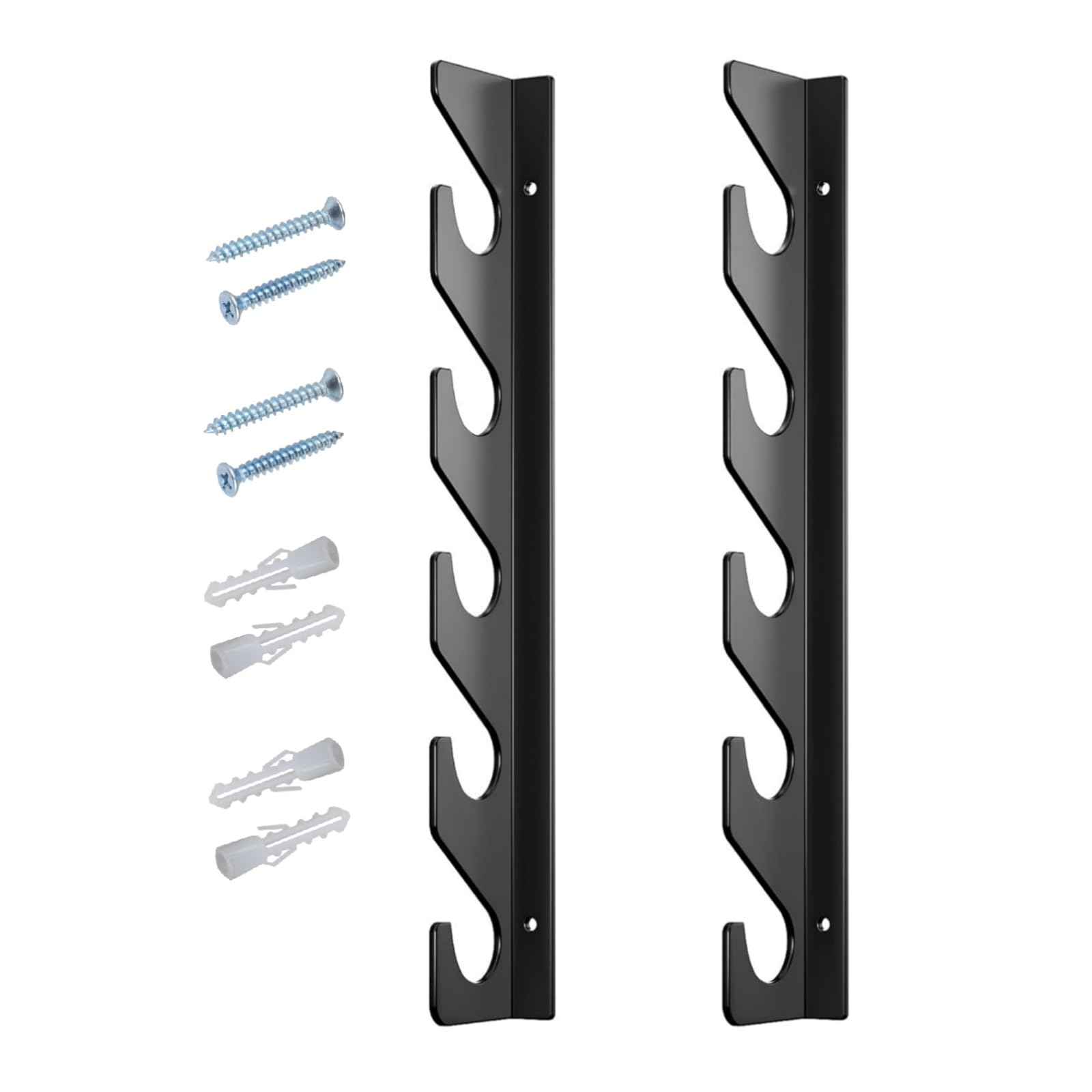 Qusinfc User Friendly Clear Vertical Storage Shelf Garage Storage Rack for Indoor Outdoor Use Sturdy Acrylic Construction Floating Wall Mounted Organizers for Fishing Equipment