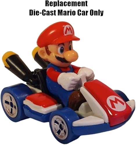 Miniatura 2 de Pieza de repuesto para Hot Wheels Mario Kart Rainbow Road Playset - GXX41  Reemplazo de auto Mario fundido a presión