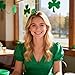 Lanmerry 2PCS Mini Top Hat St. Patrick’s Day Hair Clip for Kids Leprechaun Accessories for Girls Shamrock Headpiece for Women Outfits Green Hair Clips