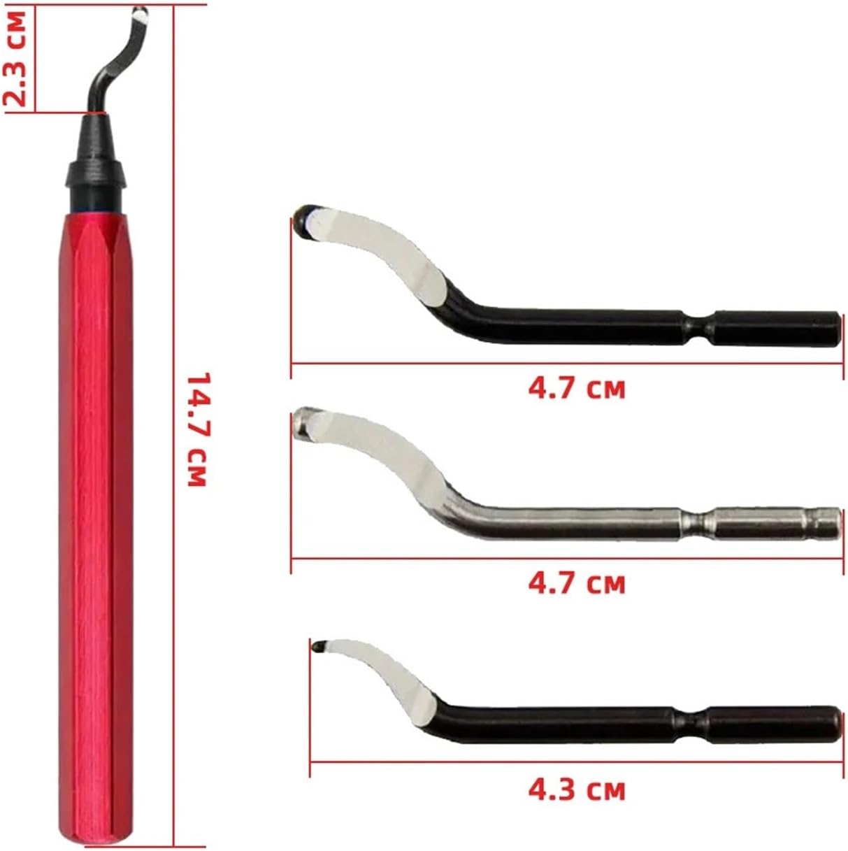 Burr Cutter Trimming Knife Scraper Deburring Tool(Blue set)