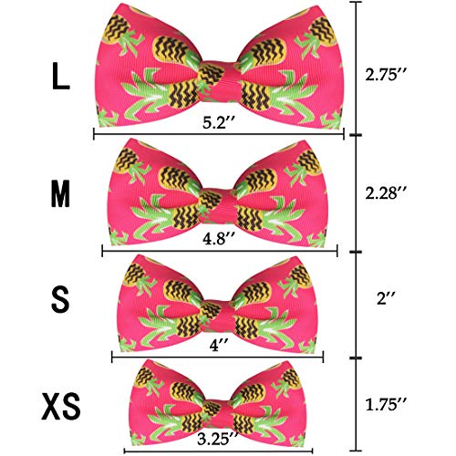 Azuza Bowtie Dog Collar, Soft & Comfy Dog Collar With Bow, Fun Patterns & Bright Color For Small Dogs #TOP4