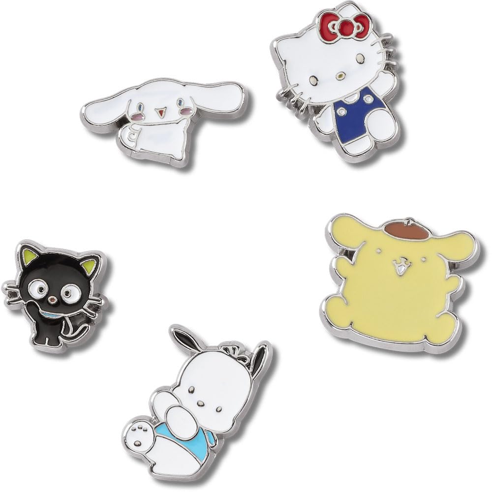 Crocs Unisex Jibbitz Charms, Sanrio HKF Enamel 5 Pack