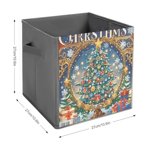 Boîtes de rangement pliables pour puzzles de Noël, draps et jeans