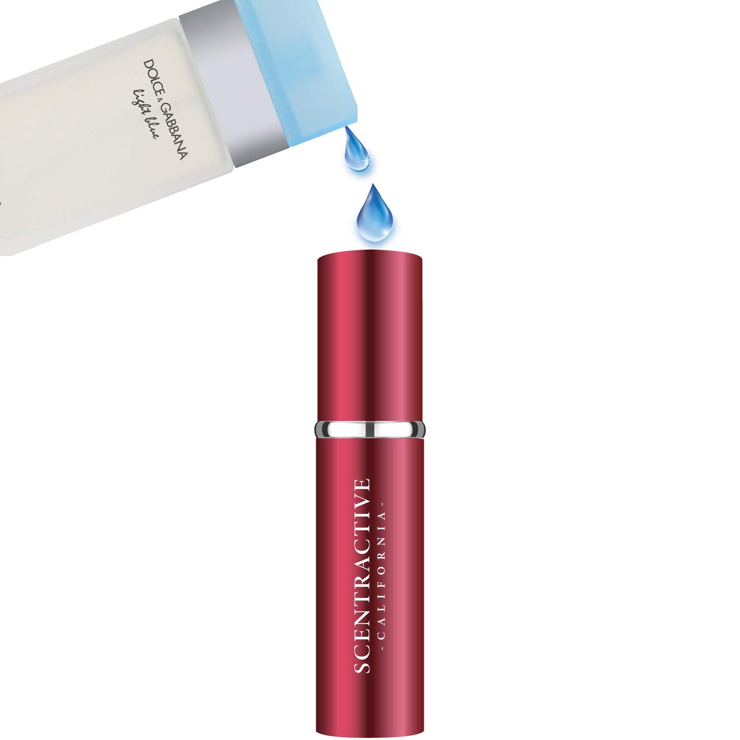 5ml Perfume Atomizer For Woman Refilled With Your Favorite Fragrance as a Complimentary Gift (DG Light Blue for Women)