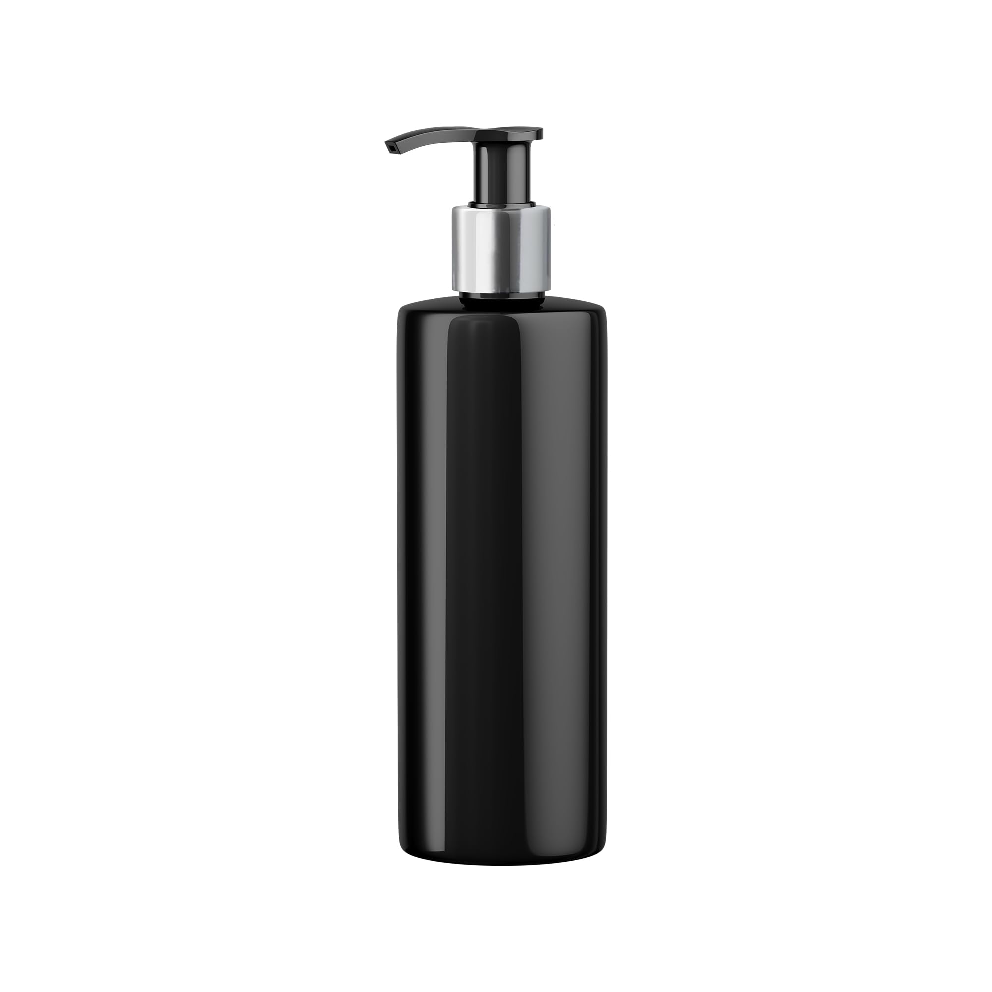 500ml Black PET Plastic Dispenser Pump Bottle - Black/White Lotion Pump, Mrs Hinch Customisable DIY Refillable Bathroom Hand Lotion Soap (1)