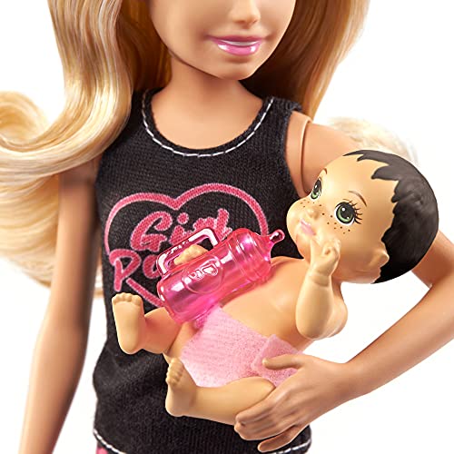 Barbie GRP13 - „Skipper Babysitters Inc.” Babysitter-Puppe (blond) & Baby-Puppe und Zubehör, Spielzeug für Kinder von 3 bis 7 Jahren – Bild 5