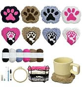 Amazon.com: SEREDH Punch Needle Coasters Kit for Beginners Adults Easy ...